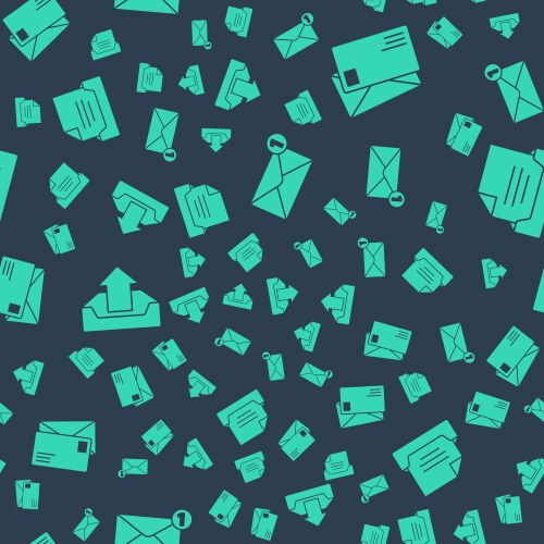 Set envelope upload inbox and drawer vector image