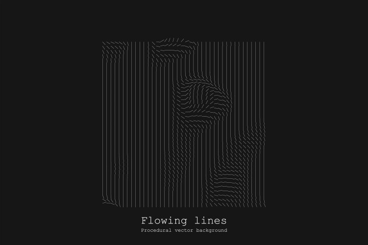 Abstract line matrix pattern noise flow dynamic vector image