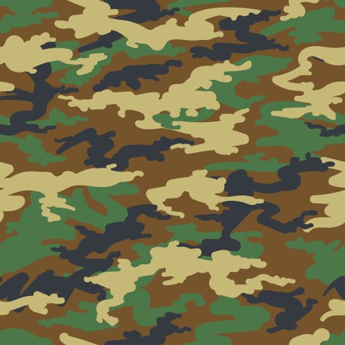 Woodland army camouflage seamless pattern Vector Image