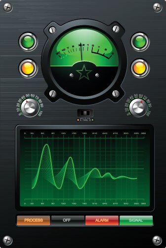 Vu meter Royalty Free Vector Image - VectorStock