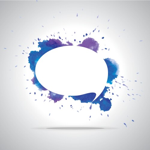Bright speech cloud and blobs vector image