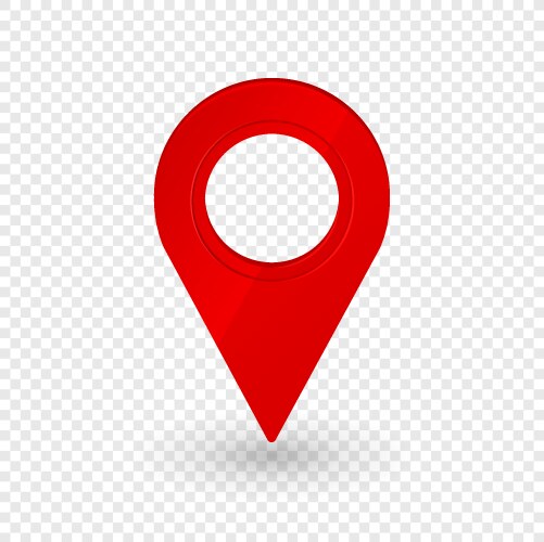 3D Navigation Pointer Icon vector image