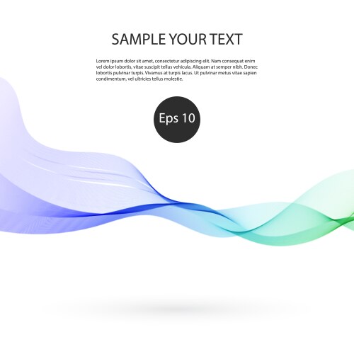 Abstract colorful background with wave vector image