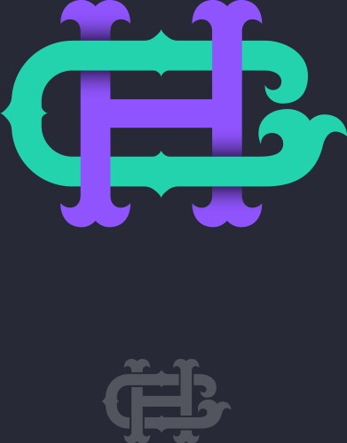 Geometric logo g letter cube monogram Royalty Free Vector