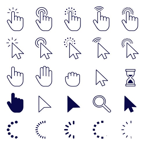 Cursor & Loading Icons – Royalty-Free Vector | VectorStock