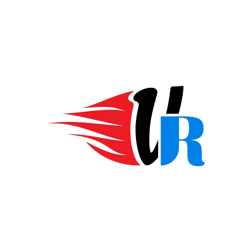 VR Flame Logo - Technology & Innovation Vector Image