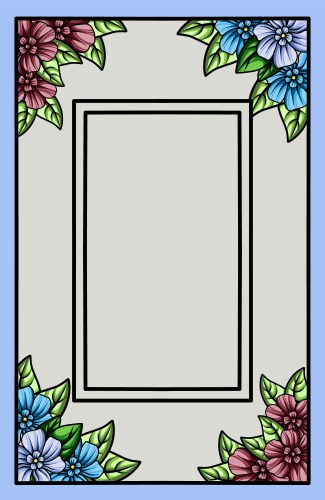 Border frame 80 vector image