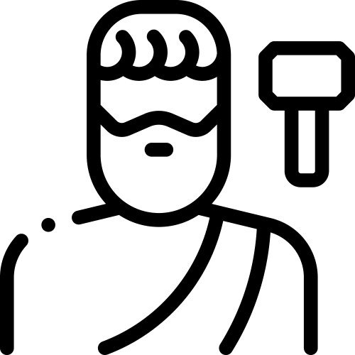 Hera icon thin linear style design isolated Vector Image