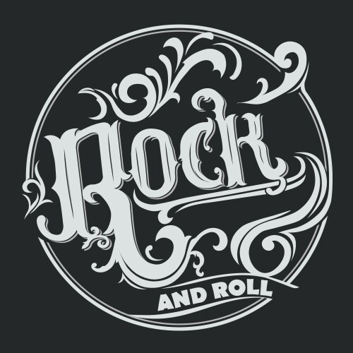 Rock star lettering Royalty Free Vector Image - VectorStock