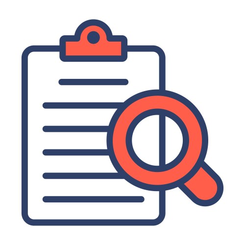 Audit file icon user interface as a simple sign vektorbild
