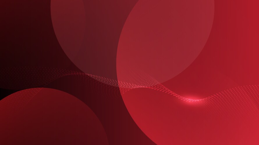 Abstract red circles and dot particle element vector image