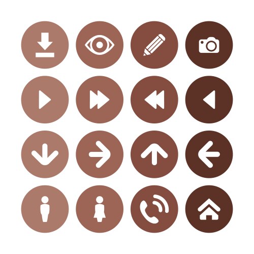 App icons universal set for web and ui vektorbild
