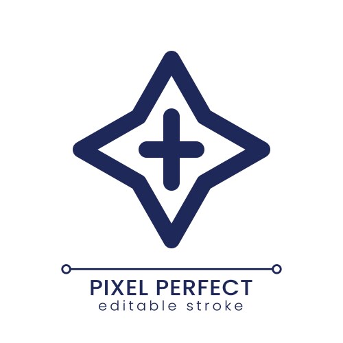 Blink transition pixel perfect linear ui icon vektorbild