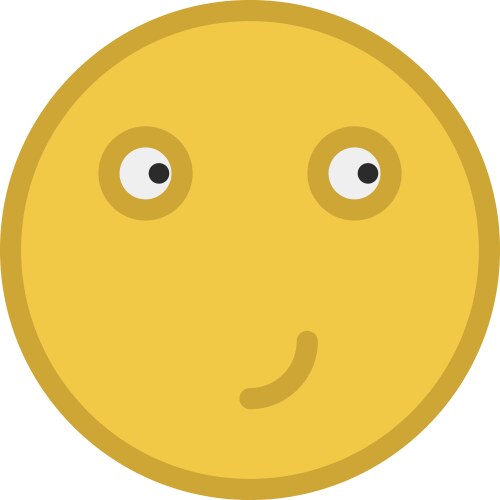 Emoticons Smug Vector Images (over 380)