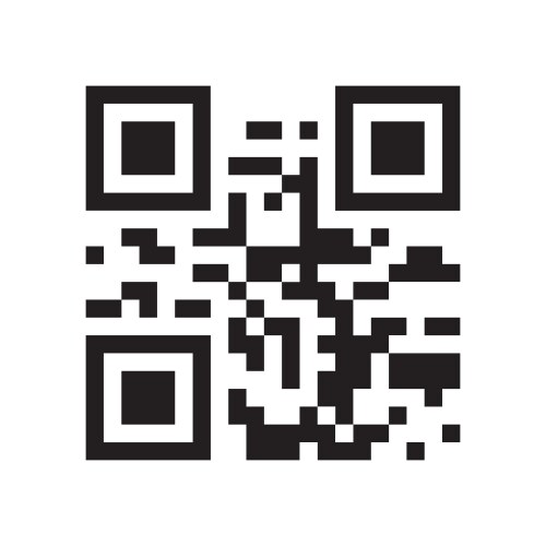 Image is an example a qr code for reading vector image