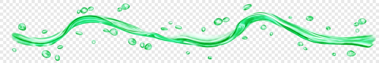 Translucent water wave with drops Royalty Free Vector Image