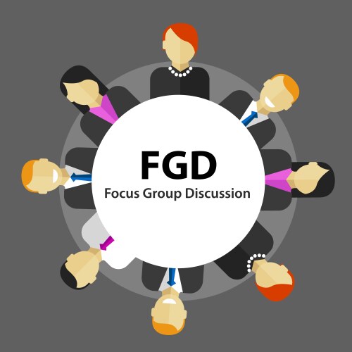 Customer Feedback Group Discussion Vector Image