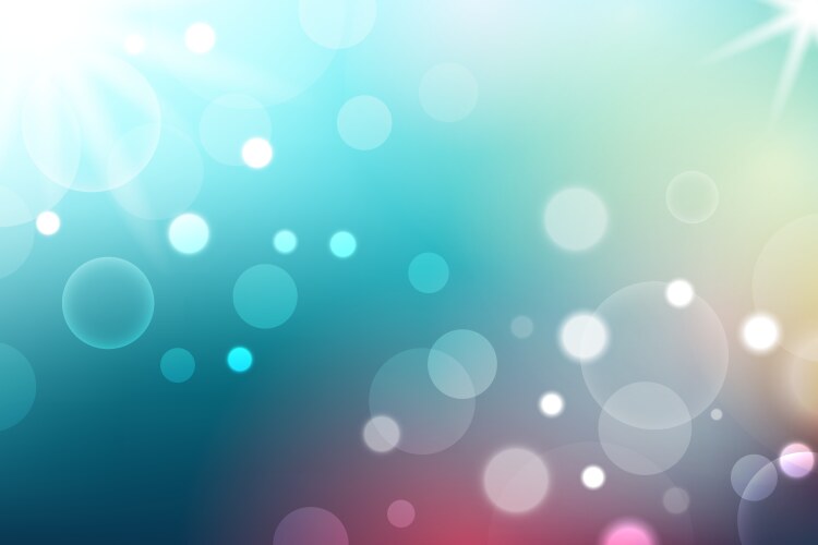 Gradient background with bokeh effect vektorbild