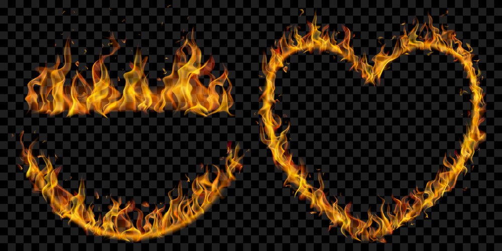 Background fire flames Royalty Free Vector Image