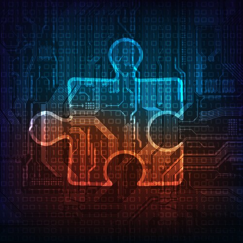 Electronics Circuit Components Symbols Seamless Vector Image