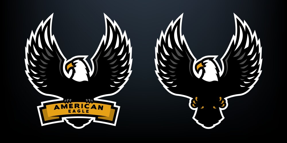 Vintage eagle logo Royalty Free Vector Image - VectorStock