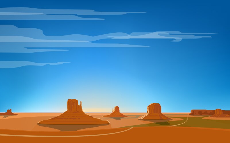 monument valley vector