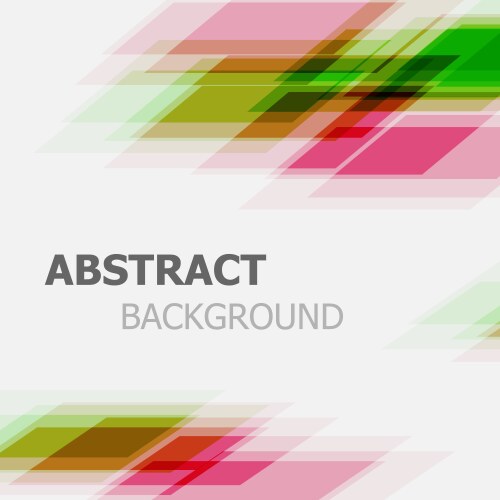 Abstract Geometric Pink and Green Background Vector Image