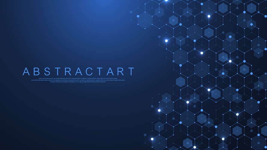 Tech Connection: Abstract Data Network vector image