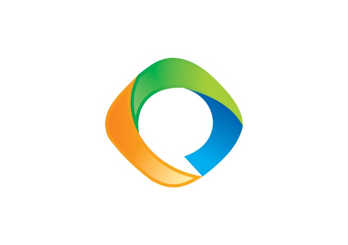 Circle swirl balance abstract logo Royalty Free Vector Image