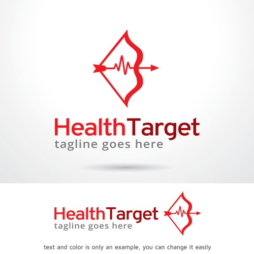 health logo template vector image