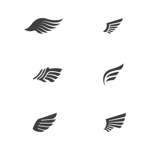 Falcon wing icon template Vector Image