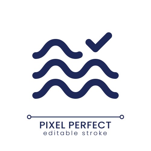 Float effect applying pixel perfect linear ui icon vector image