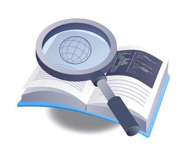 Learn programming knowledge with an infographic vector image