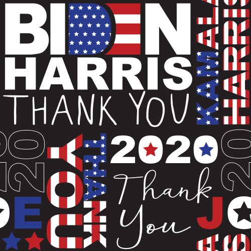 Biden Harris Victory Celebration Vector Image