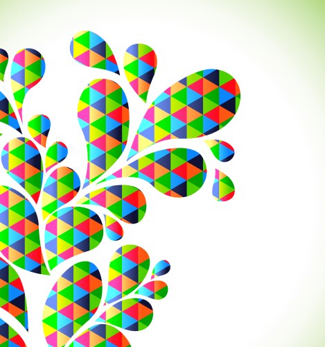 Abstract colorful drop background Vector Image