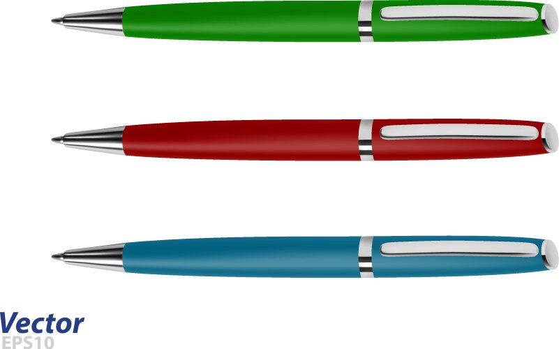 Automatic ballpoint pen Royalty Free Vector Image