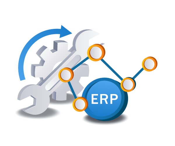 Maintenance erp management analyst infographic vector image