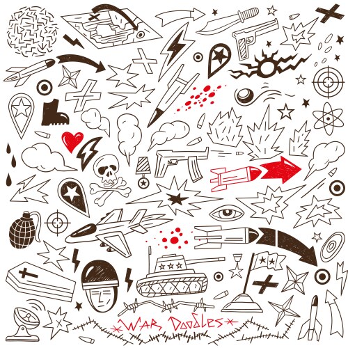 Cool doodles Royalty Free Vector Image - VectorStock