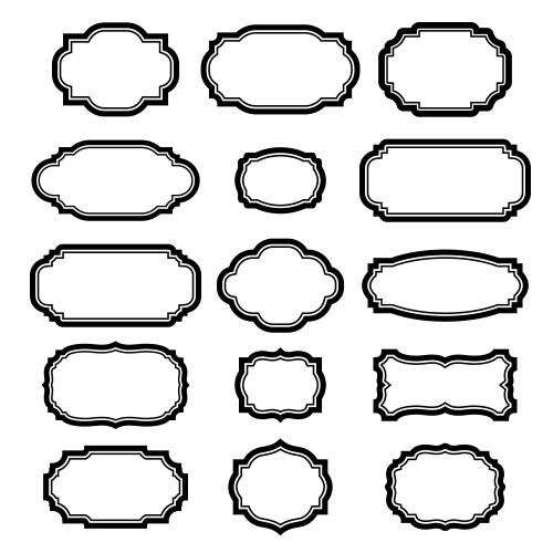 Decorative frames Royalty Free Vector Image - VectorStock