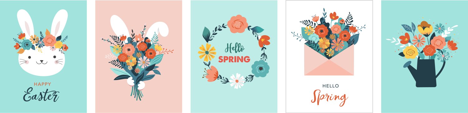 Easter Celebration Card Vector Image
