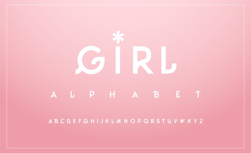 sweet alphabet uppercase font typography classic vector image