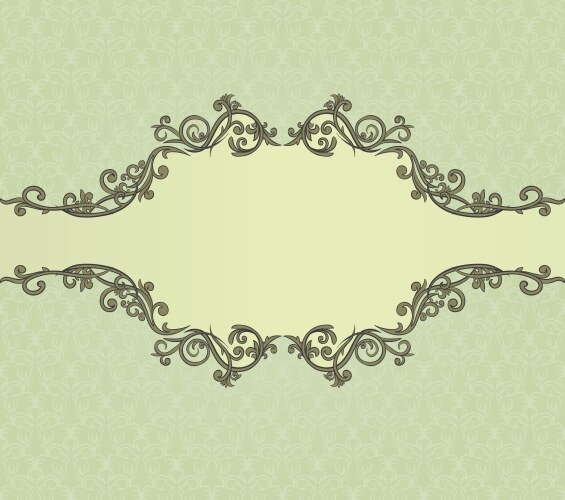 Elegant vintage frame Royalty Free Vector Image