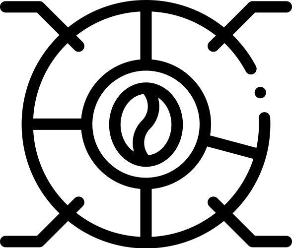 Coffee machine icon thin linear style design Vector Image