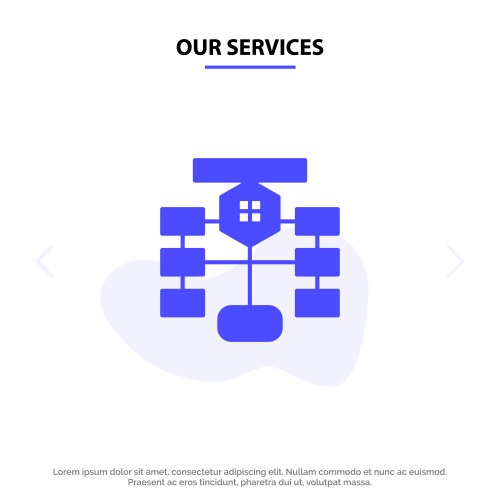 Our services flowchart flow chart data database vektorbild