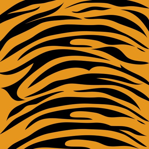 Seamless pattern black tiger print Royalty Free Vector Image