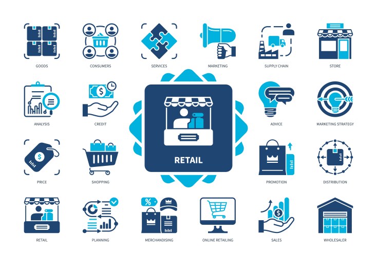 Distribution channels concept icon Royalty Free Vector Image