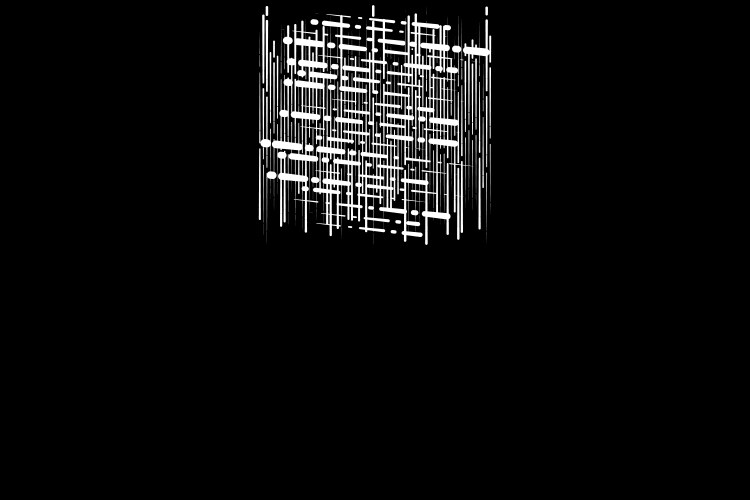Grid mesh abstract geometric pattern segmented vector image