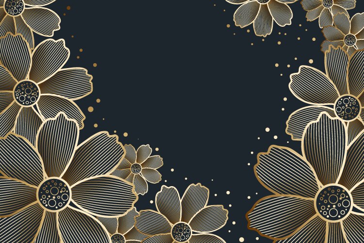 Gradient golden linear background Royalty Free Vector Image