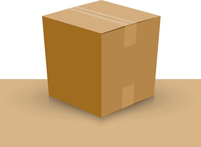 Cardboard box Vector Image
