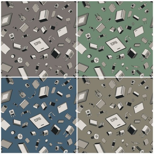 Electronic devices background 01 Royalty Free Vector Image